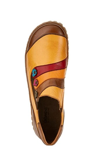 İNZE AYAKKABI Multicolored Tan Leather Casual Shoes