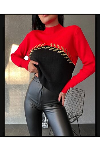 BENASSI Gold Embroidered sweater
