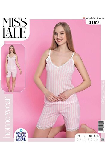 Emir Store Women's Rope Strap Shorts Pajama Set