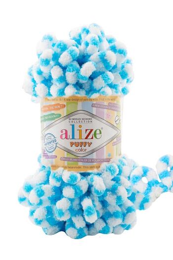 Alize Puffy Color 6459 Κουβέρτα Γιλέκο Διακοσμητικό Πλεκτό Σχοινί Πλεκτό Χειροποίητο Πλεκτό Σχοινί 5 Μάξι