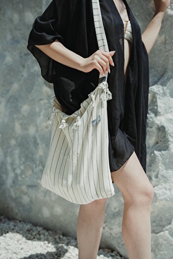 RUIADA Peshtemal Transforming Beach Bag - 100% Organic Cotton