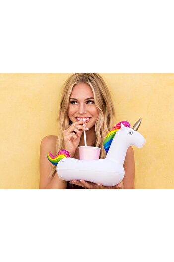 Boldy Unicorn Inflatable Cup Holder - Floating Drink Holder - Sea Cup Holder
