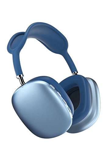 Atesshoppıng P9 Air Max Kablosuz 5.0 Mikrofonlu Bluetooth Kulaklık Mavi (P9)