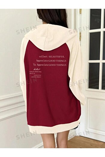 Machetta Plus Size Unisex Believer Reglan Sleeve Hooded Oversize Winter Cardigan Hoodie