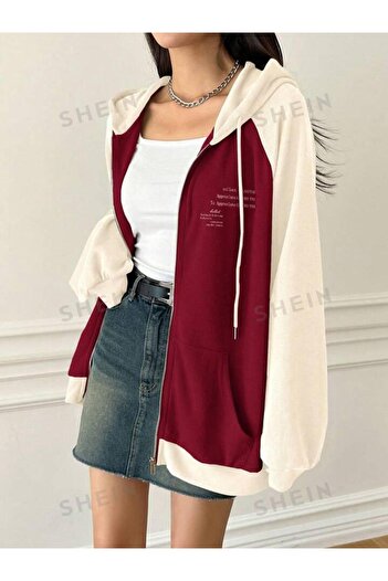 Machetta Plus Size Unisex Believer Reglan Sleeve Hooded Oversize Winter Cardigan Hoodie