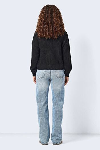 Noisy May Women/Girls Black Sweater