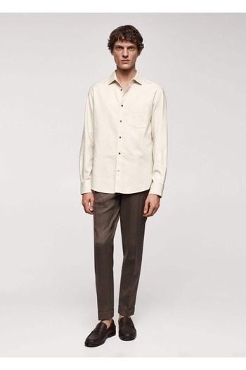 MANGO Man Cotton Corduroy Shirt - Brushed Design
