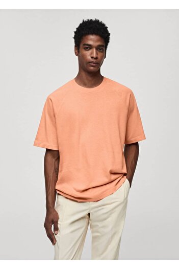MANGO Man Relaxed Fit Cotton T-Shirt