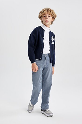 DeFacto Boy's Jean Trousers - Loose Fit, Standard Leg, A4035a823wn