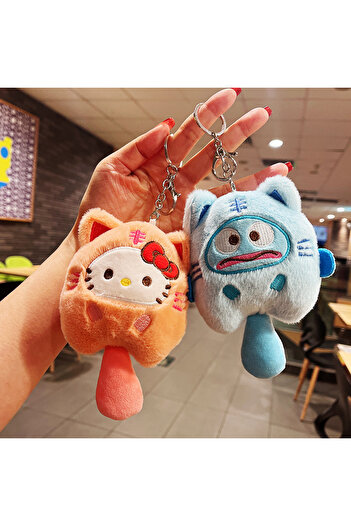 NB market hello kitty 12 cm anahtarlık çanta süsü peluş oyuncak sanrio mymelody cartoon karikatür peluş