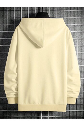 DAXİS Sportwear Company Large Size UNISEX Hooded Printed Sweatshirt