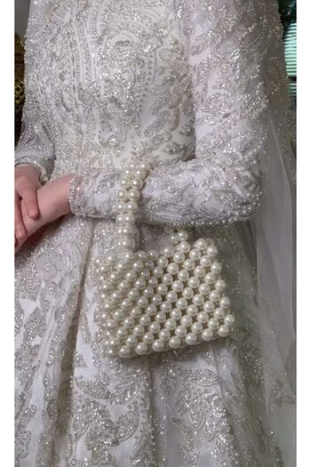 Miss pearl elegant bridal wedding evening dress bag
