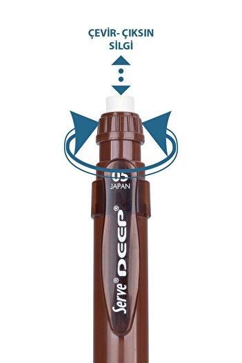 Serve Deep 0.5 mm Earth Brown Mechanical Pencil - Versatil Sv-Deep-05-Khv