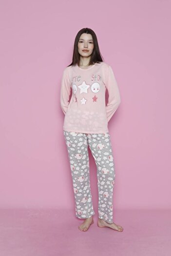 Emir Store Women's Long Sleeve Pajama Set - Nightgown