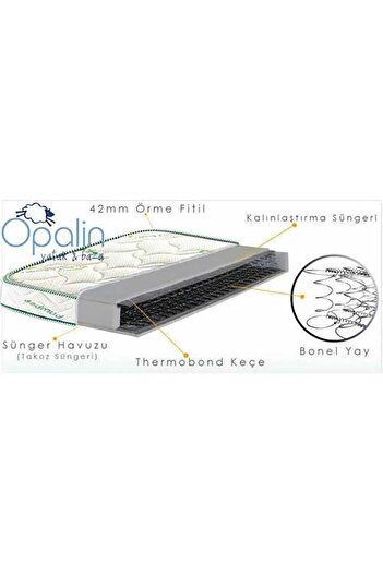 Opalin Bamboo Ortopedik Yatak 90x190 Cm Tek Kişilik Yatak