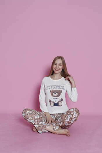 Emir Store Women's Long Sleeve Pajama Set - Nightgown
