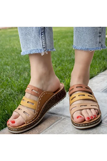 CONSUELO Orthopedic Leather Women's Slippers 11347