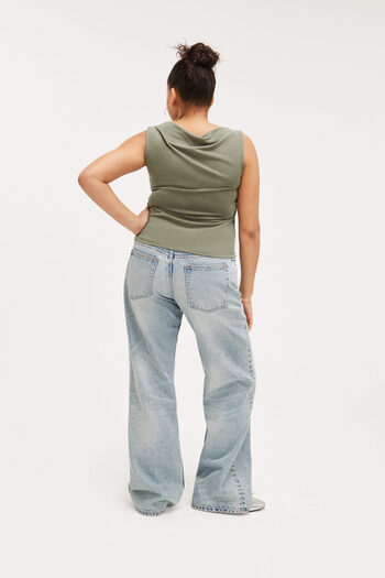 Monki Khaki Women's Blouse - 118606500724 Model