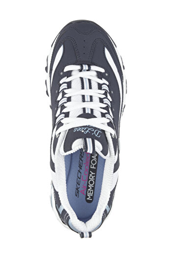 SKECHERS D'LITES-BİGGEST FAN Women's Navy Blue Sneakers-11930 NVW