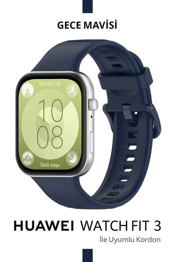 CONOCER Huawei Watch Fit 3 - Fit 4 Band Sport Soft Silicone Band