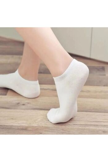 DERMİNA 8 ζευγάρια unisex λευκές βαμβακερές κάλτσες, καθημερινή χρήση