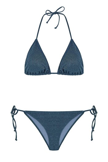 AQUELLA Navy Blue Triangle Bikini - Lureks Set