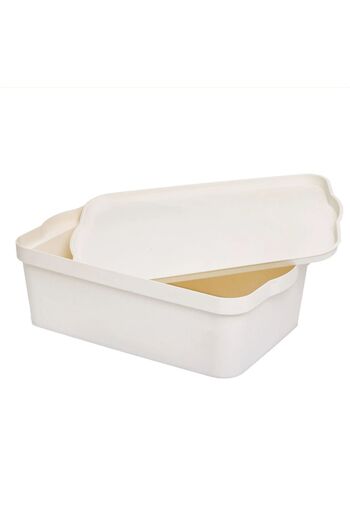 OFİS 14 Liter Toy Box - Home Organization Organizer, Box with Lid No:4