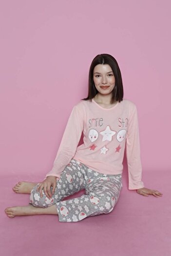 Emir Store Women's Long Sleeve Pajama Set - Nightgown