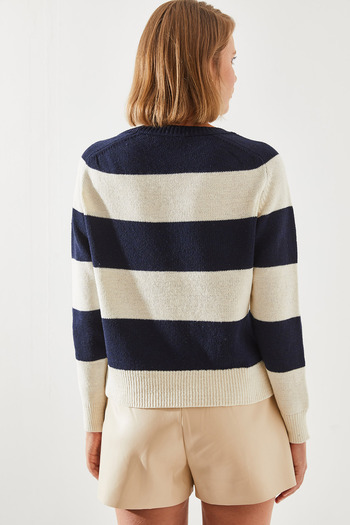 Bianco Lucci Gestreifter Damenpullover - Reglan, Modell 20246190