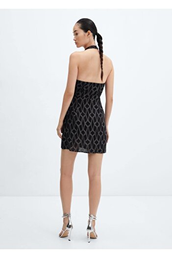 MANGO Woman Lureks halter yaka elbise