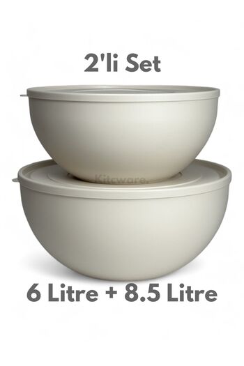 Kitcware Soft Lid Storage Container, Flour Storage Container, Dough Basin, Large Size Storage Container Set, 14.5 Liter