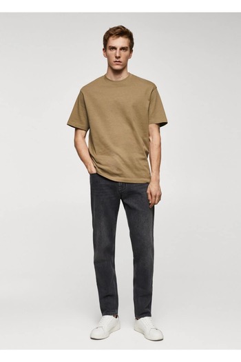 MANGO Man Comfortable Cut 100% Cotton Basic T-Shirt