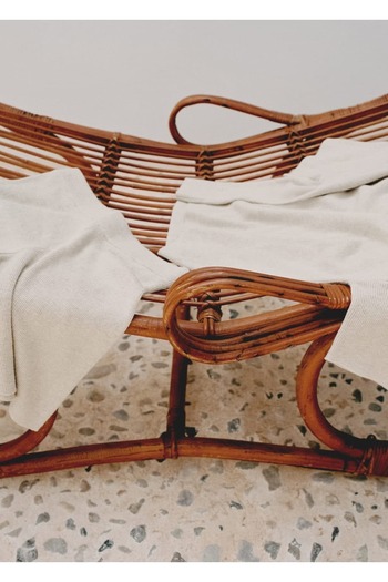 MANGO Woman Cotton-Linen Blended Knitwear T-Shirt