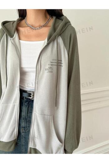 Machetta Μεγάλο μέγεθος Unisex Belisted Raglan μανίκι με κουκούλα Oversize Winter Cardigan Hoodie
