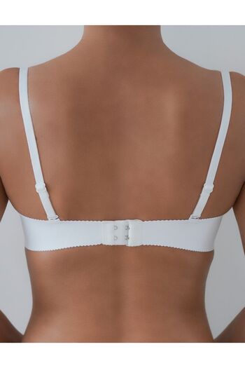 F.K Laser Cut Unassisted Bra White - 382