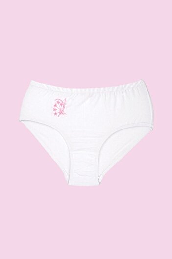 Ceylanoğlu 12' White Embroidered Panties
