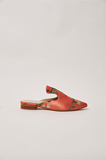Nomads Felt 100% Silk-Genuine Leather Women's Slippers| Leather Sole| Pomegranate Flower Van Gogh Almond Tree