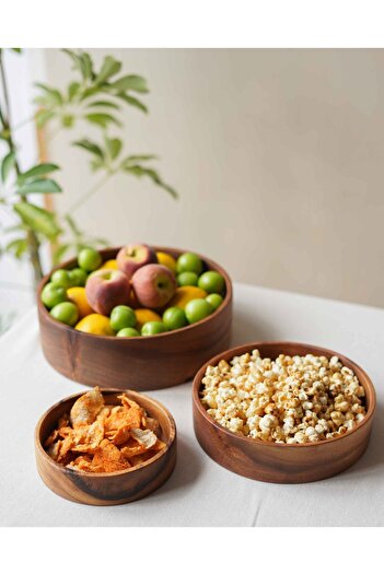 KaiHome Acacia Cylinder Bowl (Large)