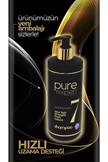 Pure Expert 500 Ml Horse Tail and Reishi Hair Care Shampoo