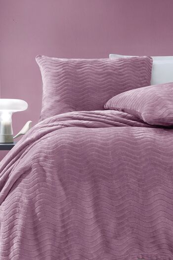 Yataş Dazel Single Blanket Bedspread Set 170X225 cm - Ash Purple