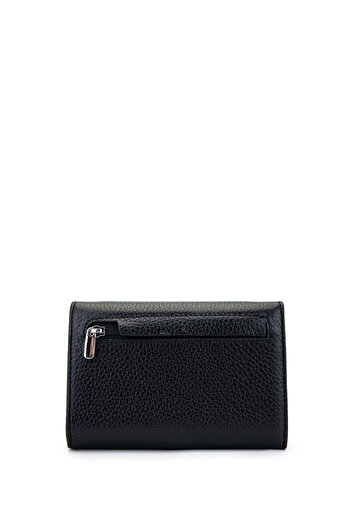 Tamer Tanca Genuine Leather Black Women's Wallet