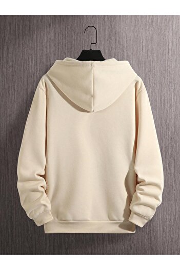DAXİS Sportwear Company Large Size UNISEX Hooded Printed Sweatshirt