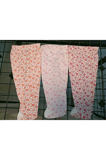 Terry Newborn Patterned Pajamas with Booties - Set of 3