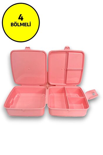 Open Home Concept Pretty Princess Pink Premium Lunch Box - 4 Compartments