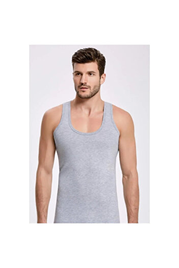 Ceylanoğlu Men's Single Jersey Combed Cotton Tank Top - 100% Cotton, 3 Pieces