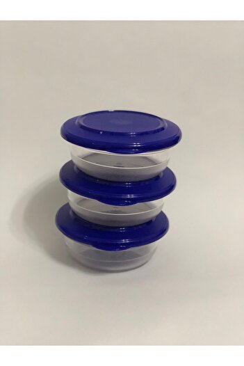 Tupperware Crystal 275 ml Blue Cover Crystal Set of 3