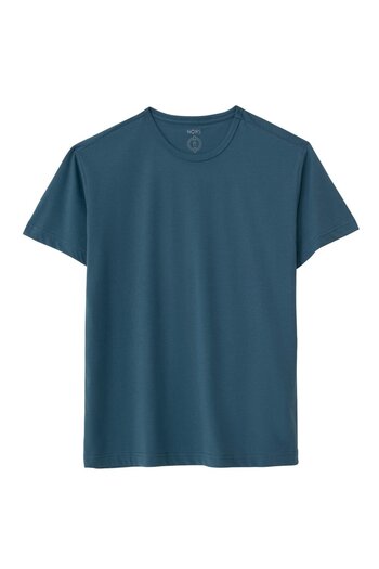 Nors Petrol Color Crew Neck Regular T-Shirt