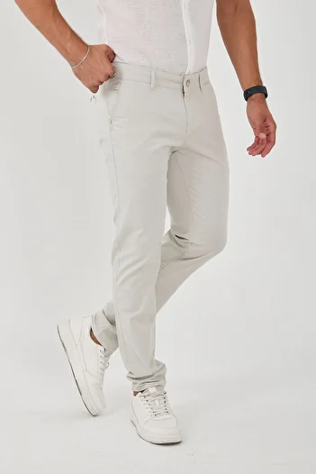 BROCARD Men's Stone Colored Lycra Chino Pants