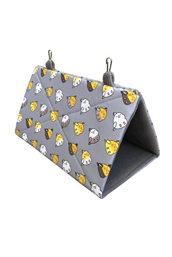 Kuşarkadaşım Cockatiel Nest Sleeping Hammock Tent Gray Sltnhmk07