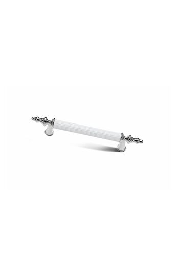 Bayraktar 4 Pieces Star Furniture Cabinet Drawer Handle White Chrome 160 Mm
